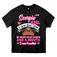 Black as a scorpio girl zodiac girls Heavy Core Tee - Jasminsmagicworld