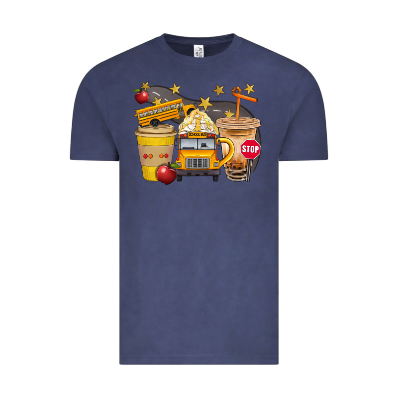 School Bus Coffee And Star Bbs Vintage Tee by BundleAndBundleShop | Teevron