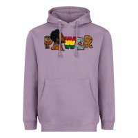 Lavender Power Juneteenth Heavyweight Hoodie - FaDigitalArtStudio