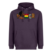 Plum Power Juneteenth Heavyweight Hoodie - FaDigitalArtStudio