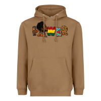Toasted Coconut Power Juneteenth Heavyweight Hoodie - FaDigitalArtStudio
