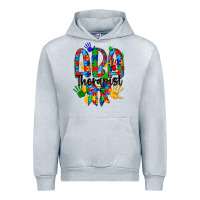 Heather Grey aba therapist Urban Hoodie - CowhideDigitalArt