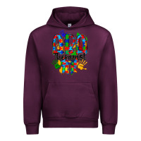 Mauve Wine aba therapist Urban Hoodie - CowhideDigitalArt