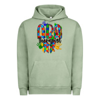 Pigment Oil Green aba therapist Urban Hoodie - CowhideDigitalArt
