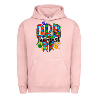Pigment Salmon aba therapist Urban Hoodie - CowhideDigitalArt