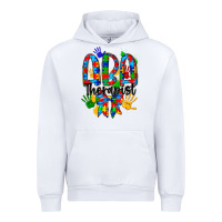 White aba therapist Urban Hoodie - CowhideDigitalArt