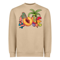 Mushroom Love peach summer Heavyweight Sweatshirt - NancyCooperArtShop