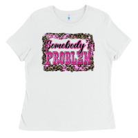 White Western Somebody's Problem Ladies Tee - LillyAllenDesigns