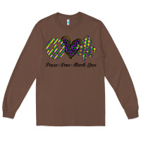 Chestnut mardi gras love peace Long Sleeve Tee - Bettercallsaul