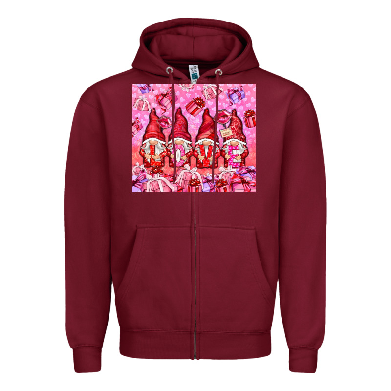 Love Gnomies With Gift Boxes Tumbler Zipper Hoodie by HowdyJamesFarm | Teevron