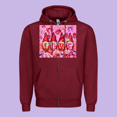 Love Gnomies With Gift Boxes Tumbler Zipper Hoodie Designed By Howdyjamesfarm