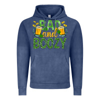 Vintage Denim Bad And Boozy St. Patricks Vintage Hoodie - BundleAndBundleShop
