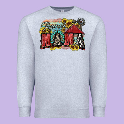 Ranch Mama Motthaer's Day Premium Sweatshirt Designed By Fadigitalartstudio