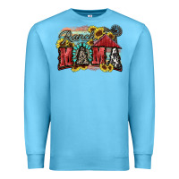 Ocean Blue Ranch mama Motthaer's Day Premium Sweatshirt - FaDigitalArtStudio