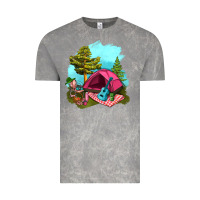 Cloud Rock Glamping Camp And Pink Tent Vintage Tee - BundleAndBundleShop