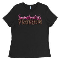 Black Western Somebody's Problem Ladies Tee - LillyAllenDesigns