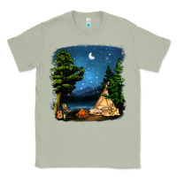 Matcha Night Glamping Camp With Wine Classic Tee - BundleAndBundleShop