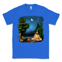 True Royal Night Glamping Camp With Wine Classic Tee - BundleAndBundleShop