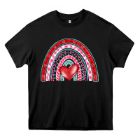Black valentine's day rainbow Heavy Core Tee - BarkalooDesign