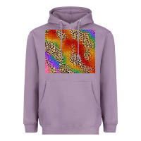 Lavender Pride rainbow leopard design Heavyweight Hoodie - FaDigitalArtStudio
