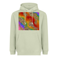 Matcha Pride rainbow leopard design Heavyweight Hoodie - FaDigitalArtStudio