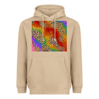 Mushroom Pride rainbow leopard design Heavyweight Hoodie - FaDigitalArtStudio