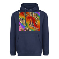 Navy Pride rainbow leopard design Heavyweight Hoodie - FaDigitalArtStudio
