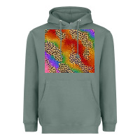 Sage Pride rainbow leopard design Heavyweight Hoodie - FaDigitalArtStudio