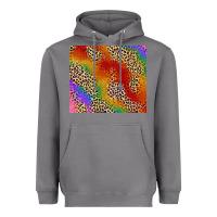 Storm Pride rainbow leopard design Heavyweight Hoodie - FaDigitalArtStudio