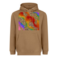 Toasted Coconut Pride rainbow leopard design Heavyweight Hoodie - FaDigitalArtStudio