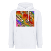 White Pride rainbow leopard design Heavyweight Hoodie - FaDigitalArtStudio