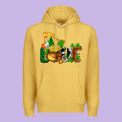 St. Patrick's Love And Golds Premium Hoodie Designed By Oliviacreatesart