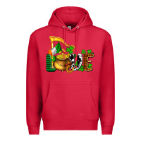 Cardinal St. Patrick's Love and golds Premium Hoodie - OliviaCreatesArt