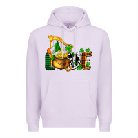 Lilac St. Patrick's Love and golds Premium Hoodie - OliviaCreatesArt