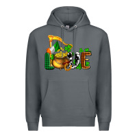 Rock St. Patrick's Love and golds Premium Hoodie - OliviaCreatesArt