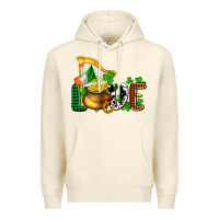 Sandshell St. Patrick's Love and golds Premium Hoodie - OliviaCreatesArt