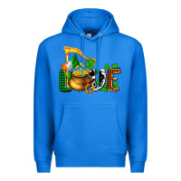 True Royal St. Patrick's Love and golds Premium Hoodie - OliviaCreatesArt