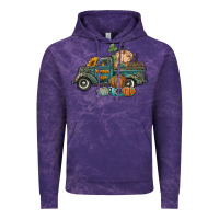 Cloud Purple western pumpkin farm truck Vintage Hoodie - RanaPortraitStore