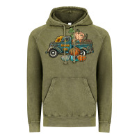 Vintage Olive western pumpkin farm truck Vintage Hoodie - RanaPortraitStore