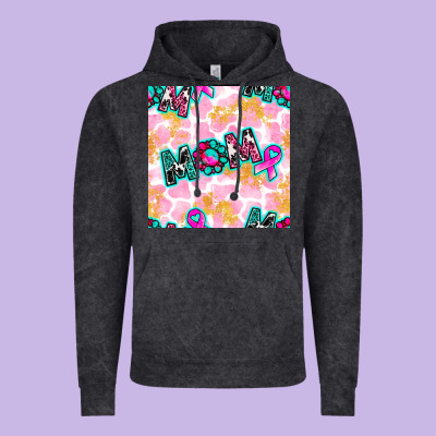 Breast Cancer Awareness Mom With Leopard Patterns Vintage Hoodie Designed By Bundleandbundleshop
