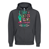 Smoke i like big veins and i cannot lie Zipper Hoodie - CowGirlArtShop