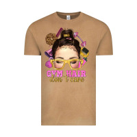Vintage Camel Messy Bun Gym Hair Don't Care Bbs Vintage Tee - BundleAndBundleShop