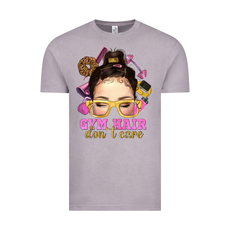 Messy Bun Gym Hair Don't Care Bbs Vintage Tee by BundleAndBundleShop | Teevron