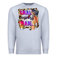 Heather Grey Small business mama Mother's Day Premium Sweatshirt - FaDigitalArtStudio