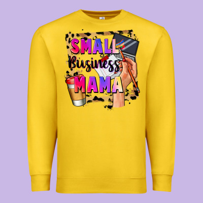 Small Business Mama Mother's Day Premium Sweatshirt Designed By Fadigitalartstudio