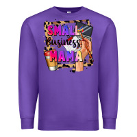 Purple Small business mama Mother's Day Premium Sweatshirt - FaDigitalArtStudio