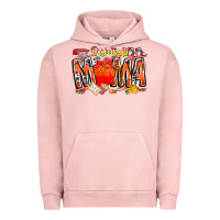 Pigment Salmon basketball mama Urban Hoodie - CowhideDigitalArt