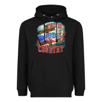 Black This is gods country Heavyweight Hoodie - FaDigitalArtStudio
