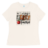 Bone very merry teacher christmas coaster Ladies Tee - Jasminsmagicworld