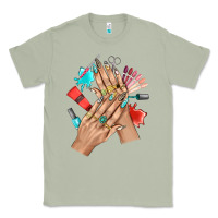 Matcha Western Nail Art With Nail Material Bbs Classic Tee - BundleAndBundleShop